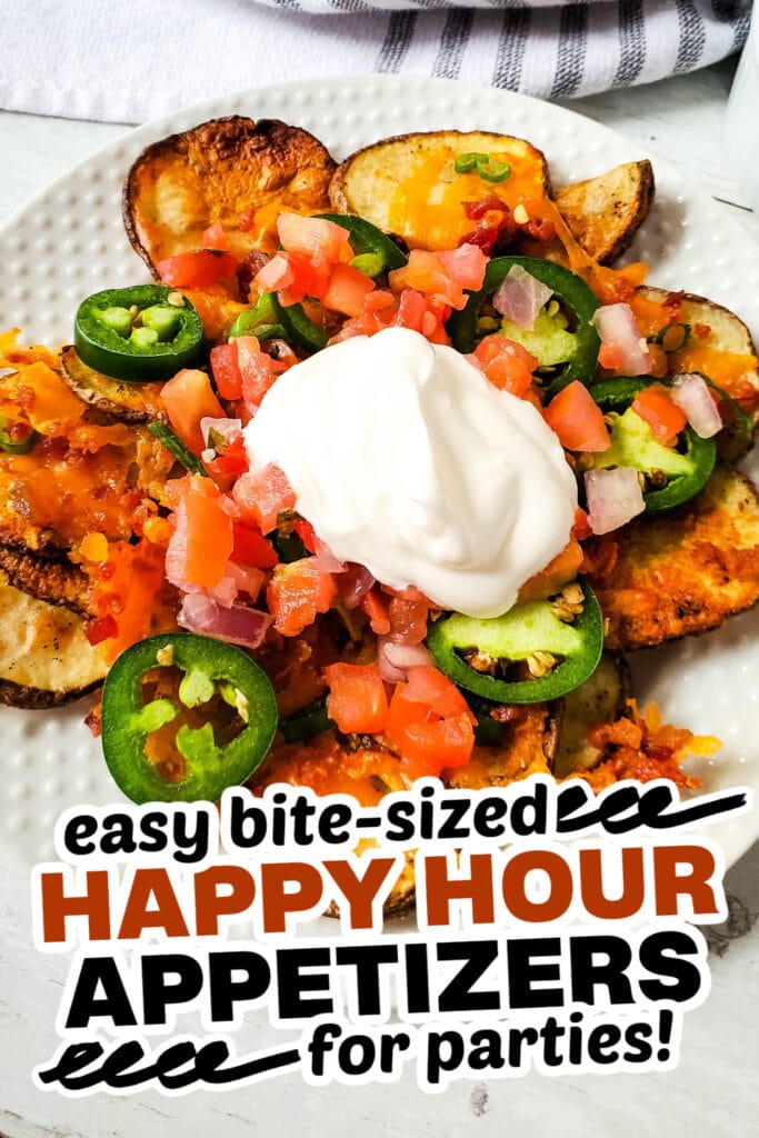 happy hour appetizers-Cheesy Baked Irish Nachos
