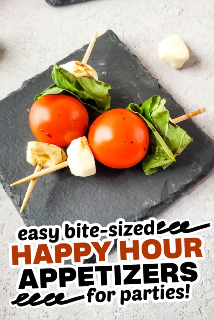 happy hour appetizers-Luxurious Caprese Skewers