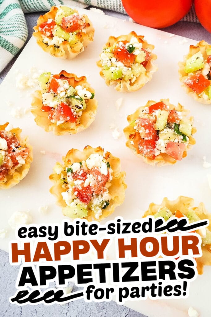 happy hour appetizers-Mediterranean Feta Bites