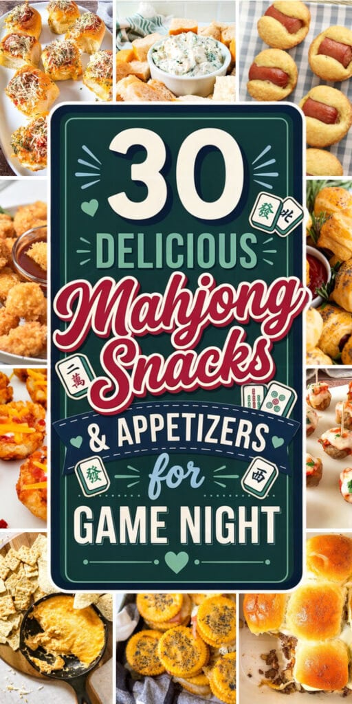 mahjong party food ideas