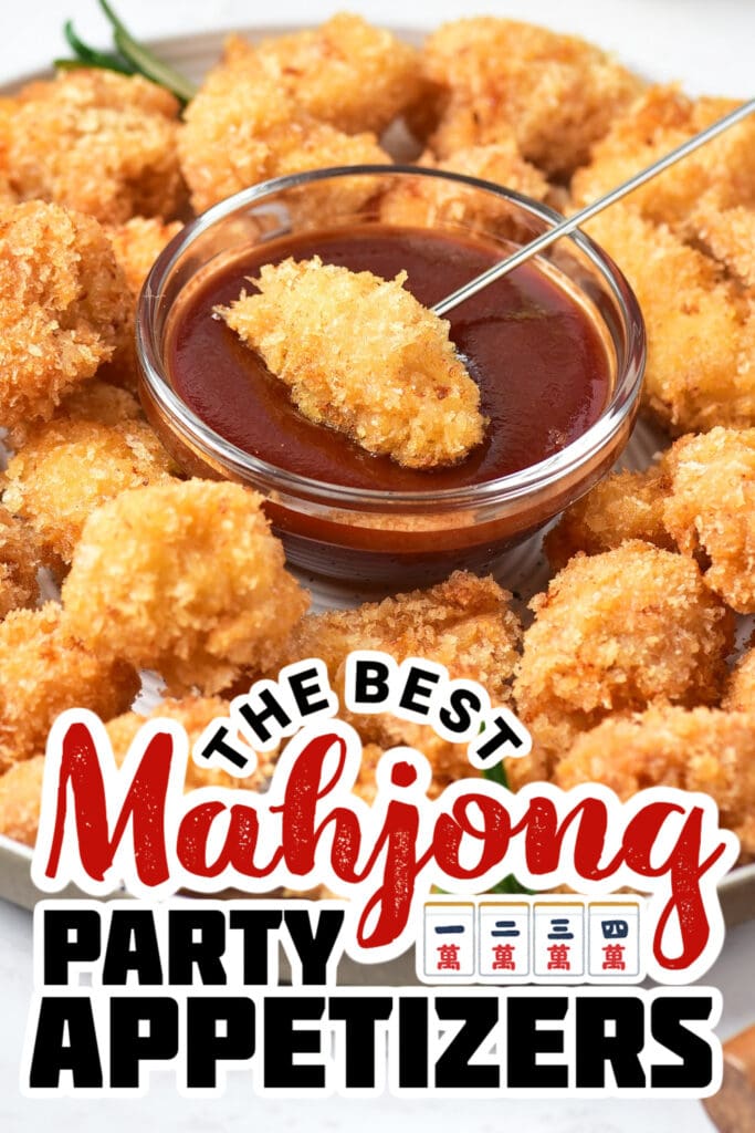 mahjong party food ideas - Crispy Popcorn Chicken Bites