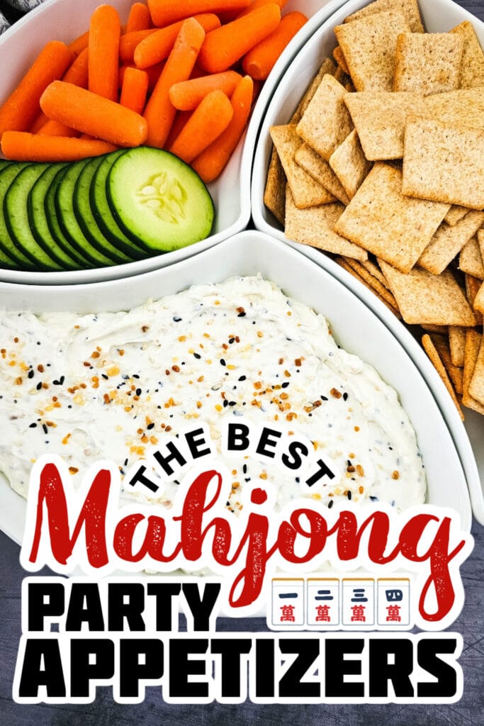 mahjong party food ideas - Everything Bagel Dip