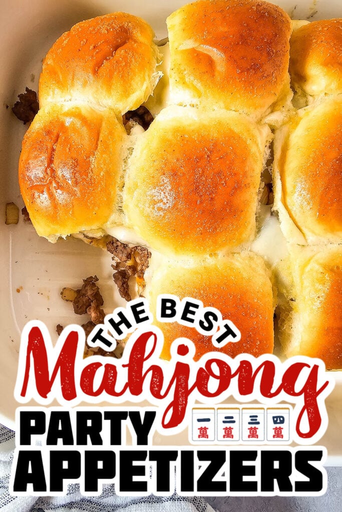mahjong party food ideas - Mushroom & Swiss Sliders