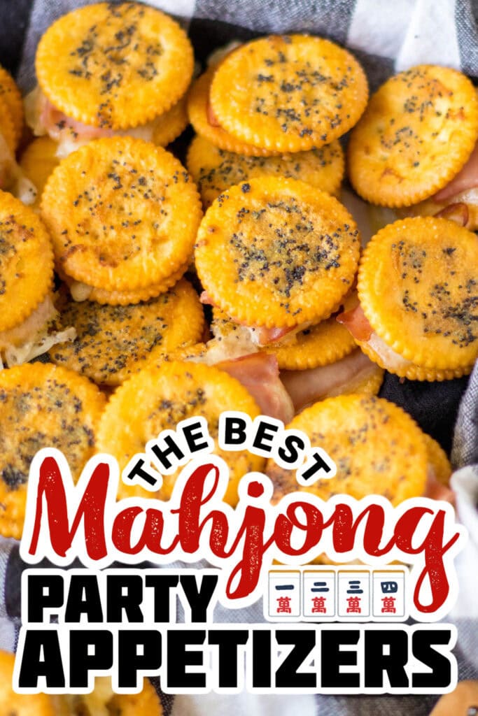 mahjong party food ideas - Ritz Ham Sandwiches