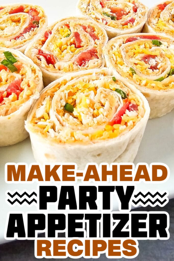 make ahead appetizer - Chicken Enchilada Pinwheels