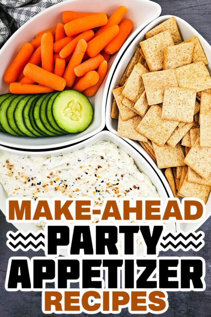 make ahead appetizer -Everything Bagel Dip