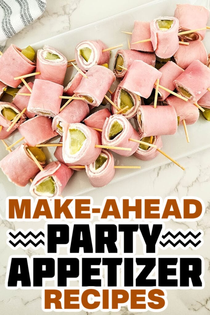 make ahead appetizer -Pickle Ham Rolls