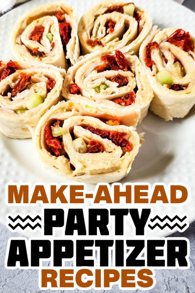 make ahead appetizer - Turkey Hummus Pinwheels
