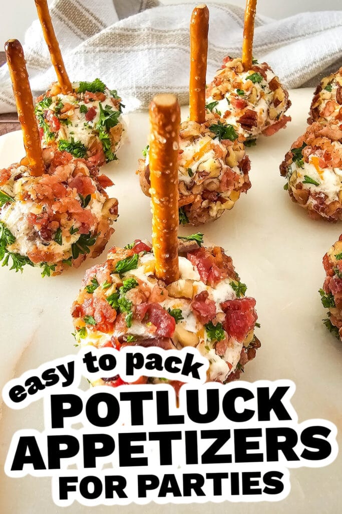 potluck appetizers -Cracked Out Cheeseball Bites