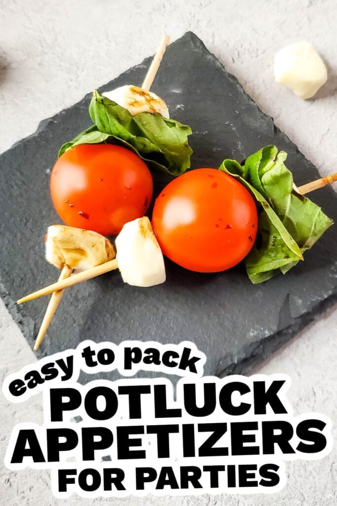 potluck appetizers- Luxurious Caprese Skewers