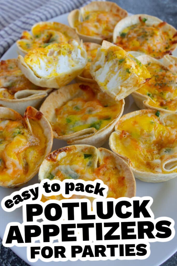 potluck appetizers -Three Cheese Mini Quiches