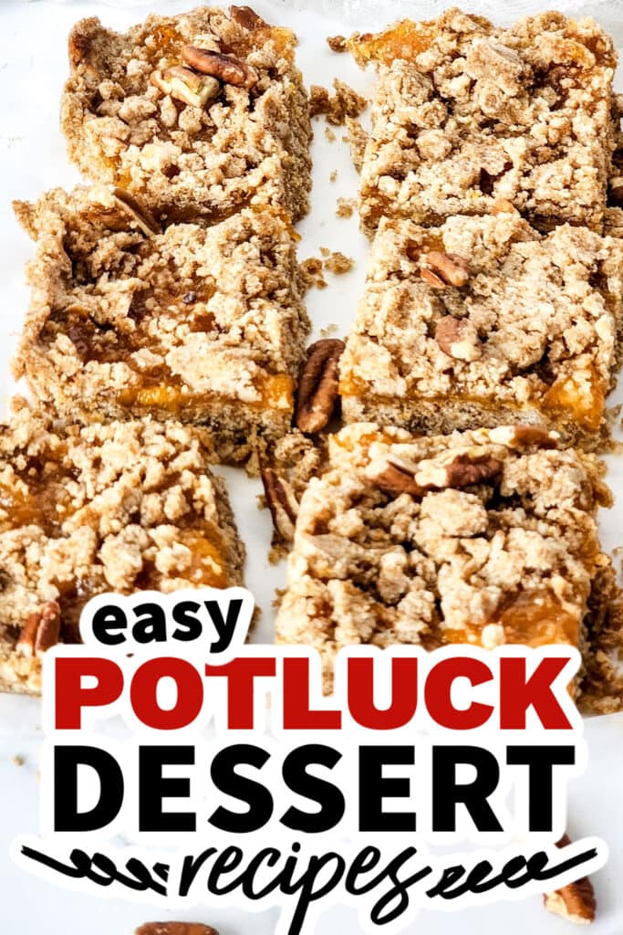 potluck dessert recipes - Brown Butter Peach Bars