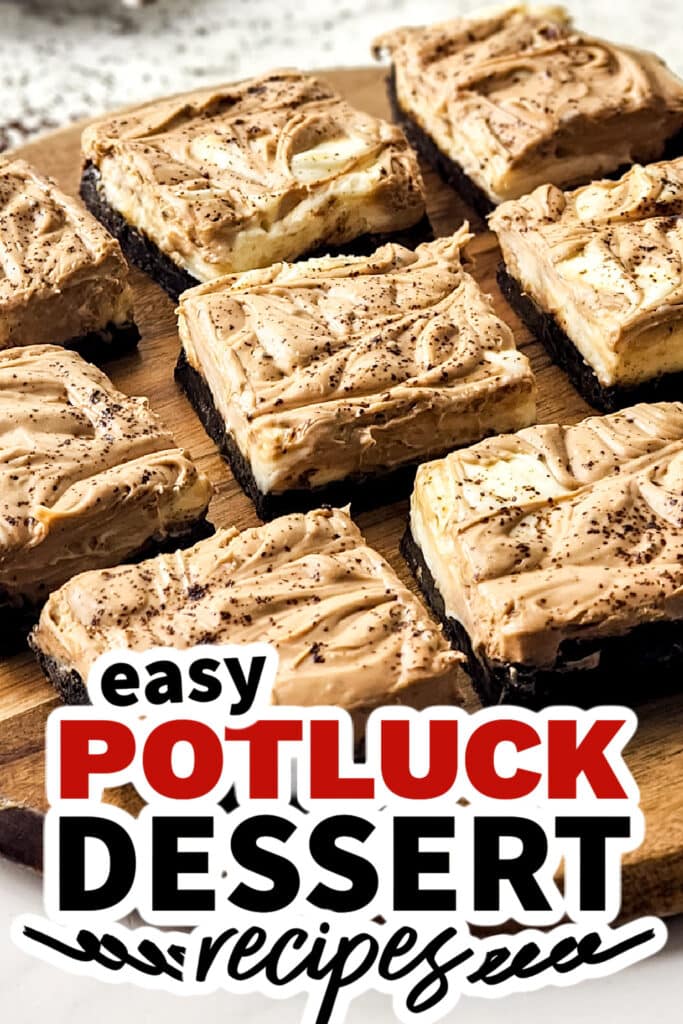 potluck dessert recipes - Espresso Swirl Bars