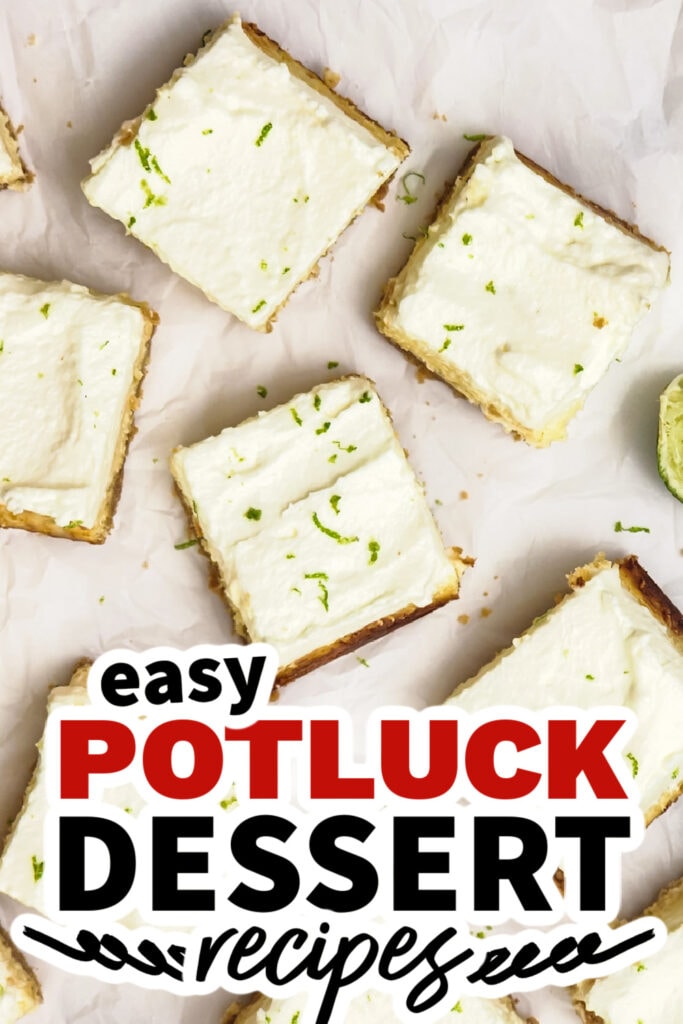 potluck dessert recipes - Key Lime Cheesecake Pie Bars