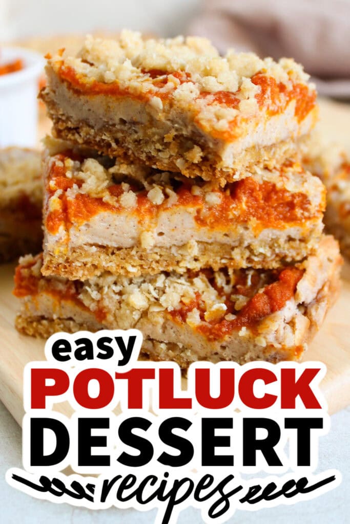 potluck dessert recipes - Pumpkin Cream Cheese Bars
