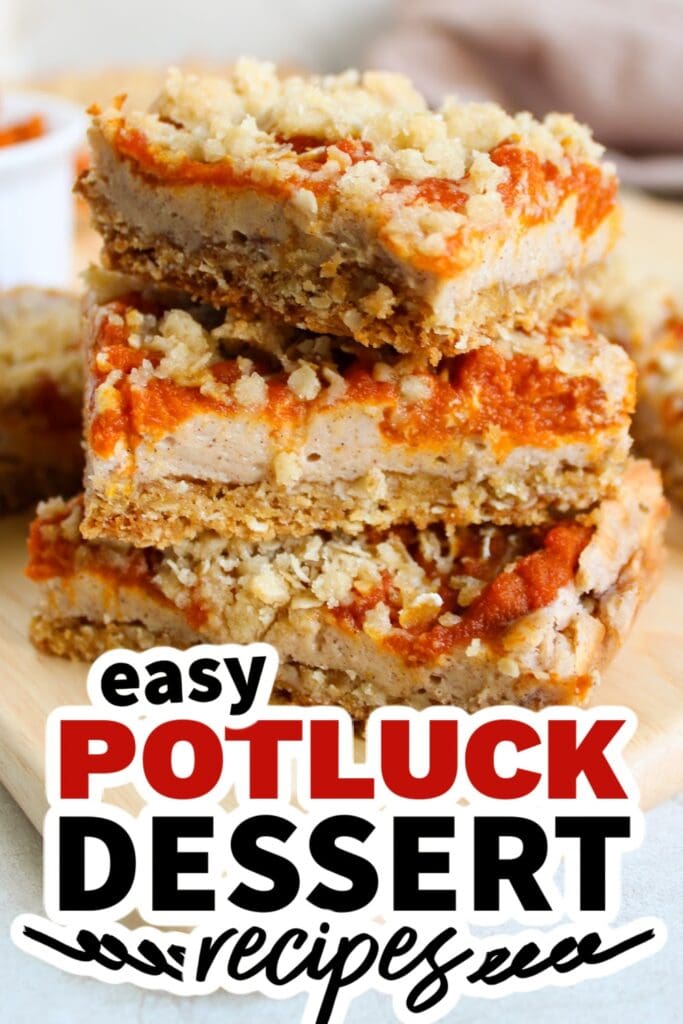 potluck dessert recipes - Pumpkin Cream Cheese Bars
