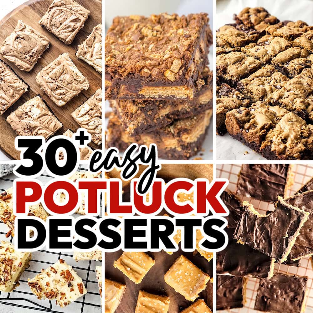 potluck dessert recipes featured image