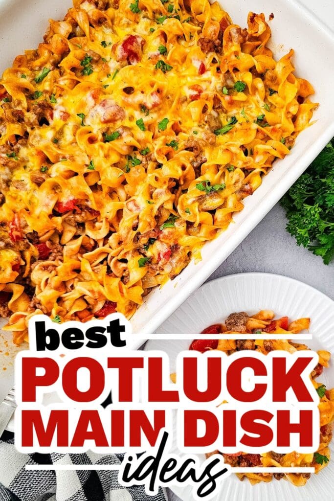 potluck main dish ideas - Beef Noodle Casserole
