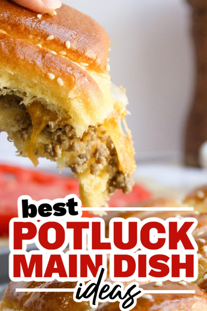 potluck main dish ideas - Cheeseburger Sliders