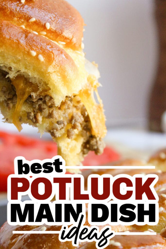 potluck main dish ideas - Cheeseburger Sliders copy