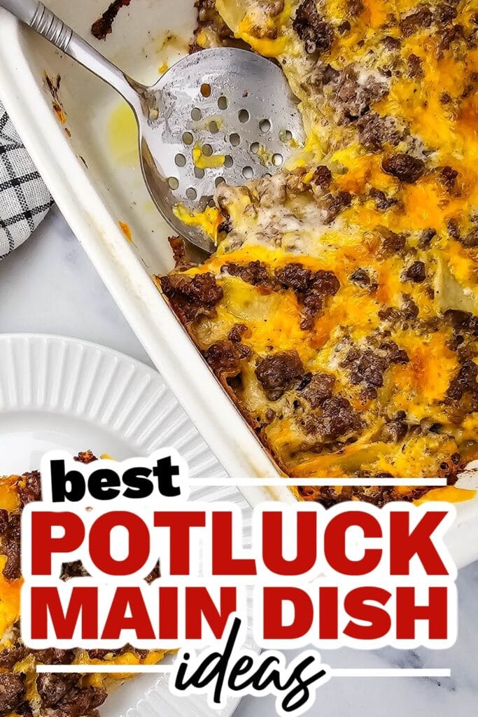 potluck main dish ideas - Cheesy Hamburger Potato Casserole