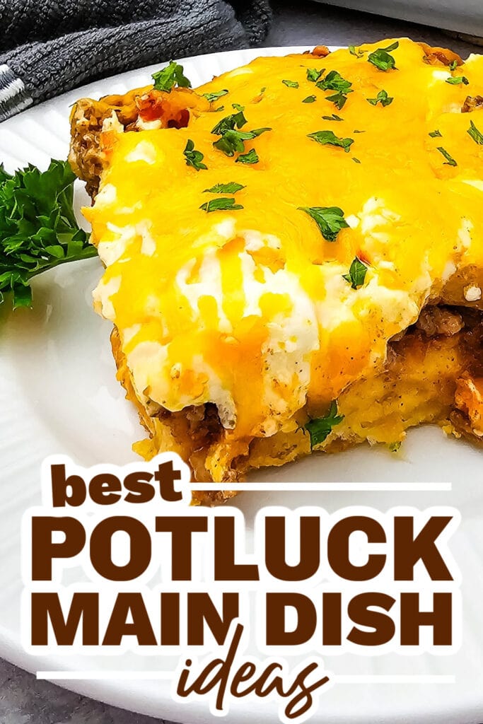 potluck main dish ideas - Cheesy Tex-Mex John Wayne Casserole copy