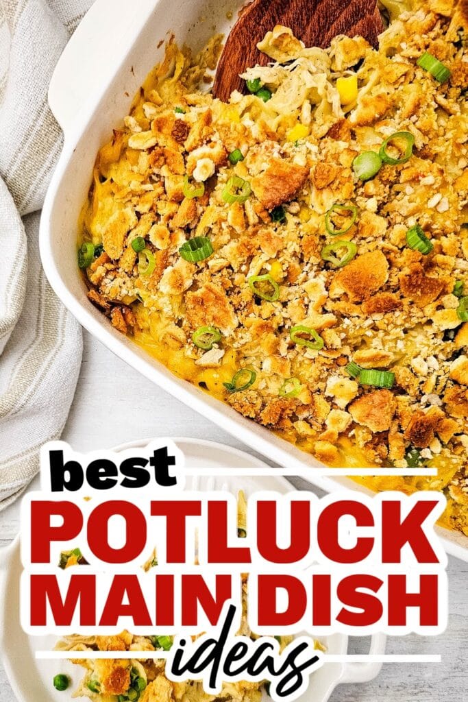 potluck main dish ideas - Chicken Noodle Casserole