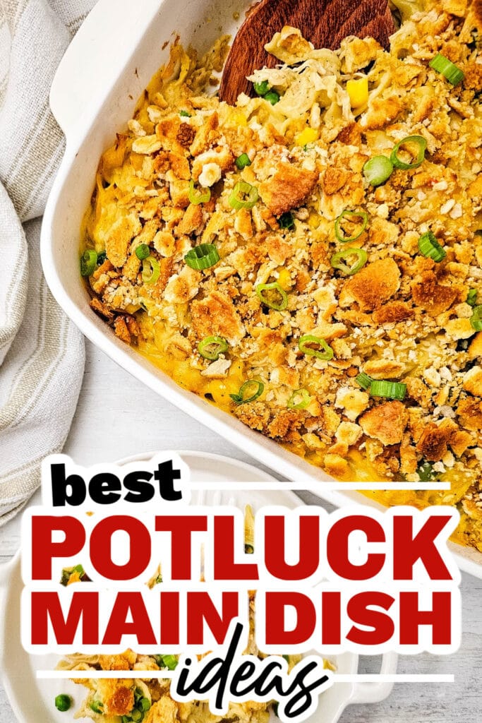 potluck main dish ideas - Chicken Noodle Casserole