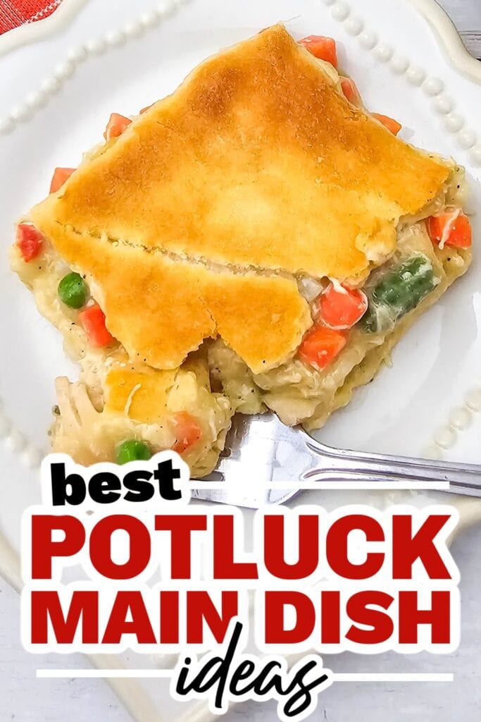 potluck main dish ideas - Chicken Pot Pie Casserole