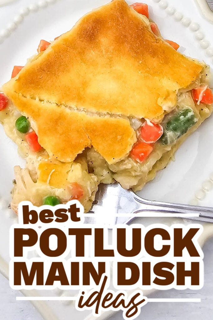 potluck main dish ideas - Chicken Pot Pie Casserole copy