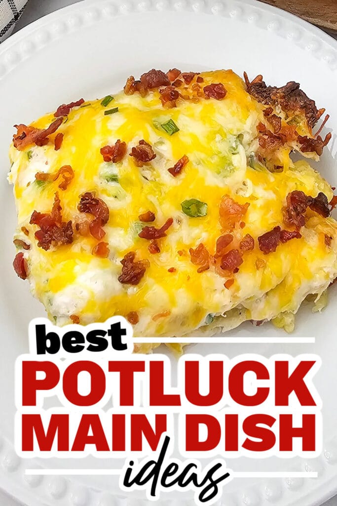 potluck main dish ideas - Cracked Out Chicken Tater Tot Casserole