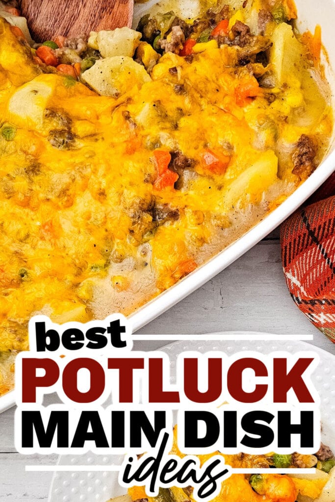 potluck main dish ideas - Creamy Hobo Casserole copy