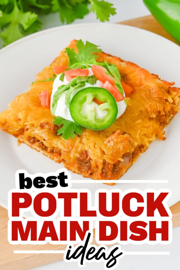 potluck main dish ideas - Ground Beef Crescent Roll Taco Bake
