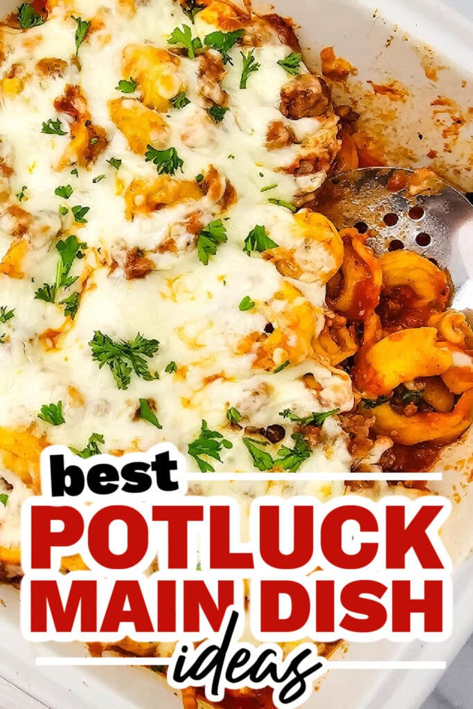potluck main dish ideas - Italian Sausage Tortellini Casserole