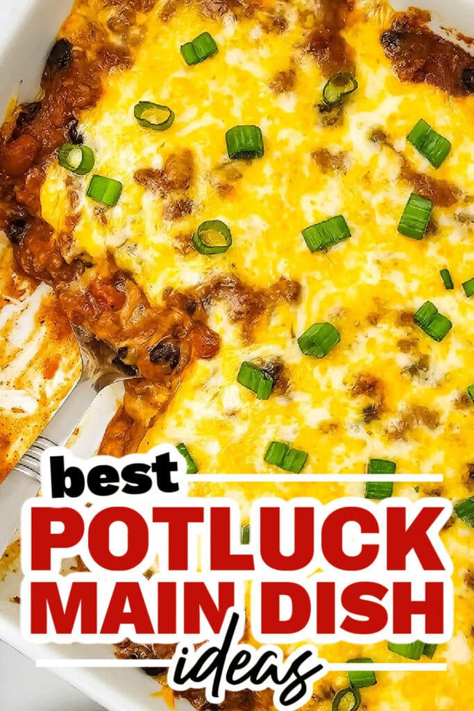 potluck main dish ideas - Mexican Lasagna Tortilla Casserole