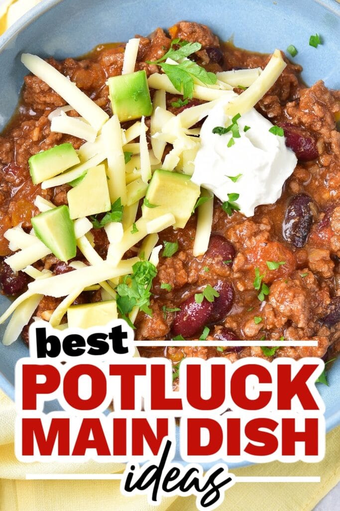 potluck main dish ideas - One Pot Chili Con Carne