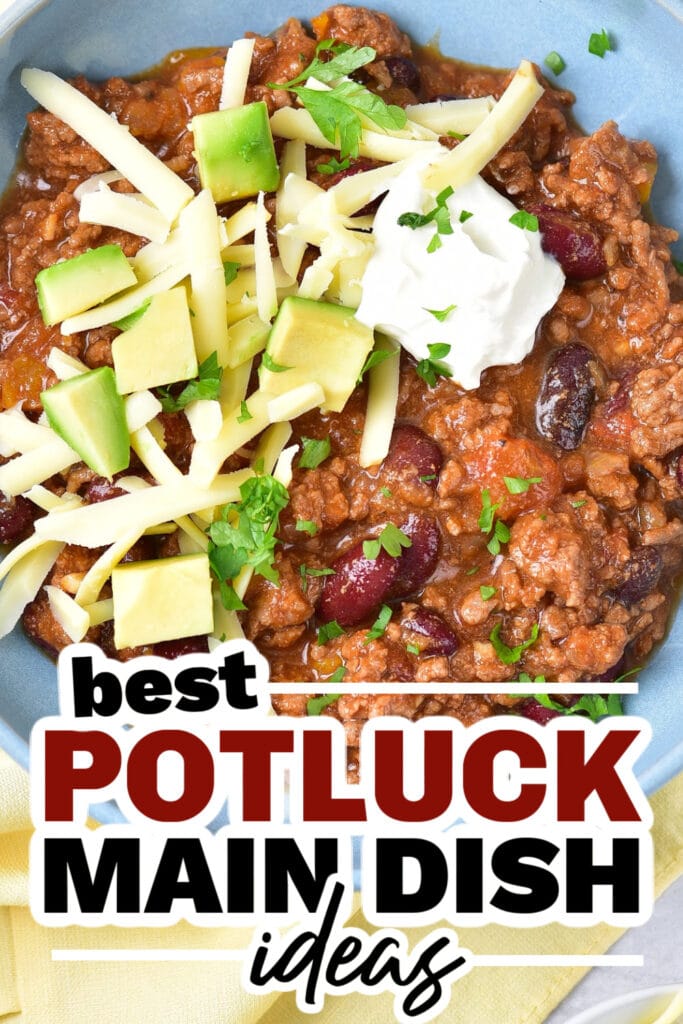 potluck main dish ideas - One Pot Chili Con Carne copy