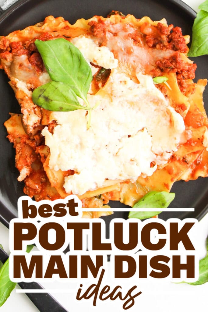 potluck main dish ideas - Sheet Pan Cheesy Lasagna copy