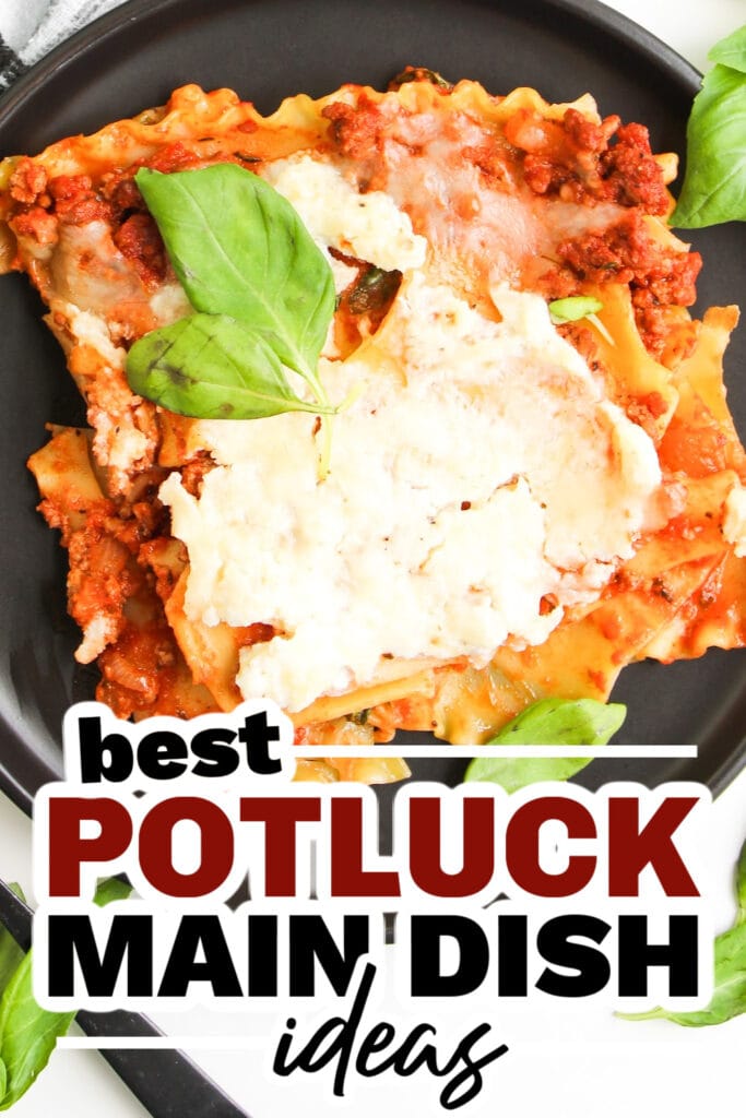 potluck main dish ideas - Sheet Pan Cheesy Lasagna copy