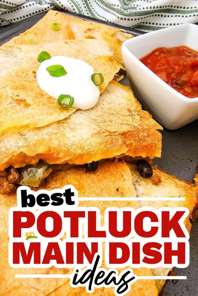 potluck main dish ideas - Sheet Pan Tex Mex Quesadillas