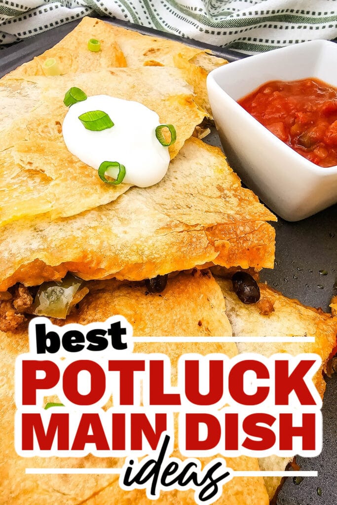potluck main dish ideas - Sheet Pan Tex Mex Quesadillas