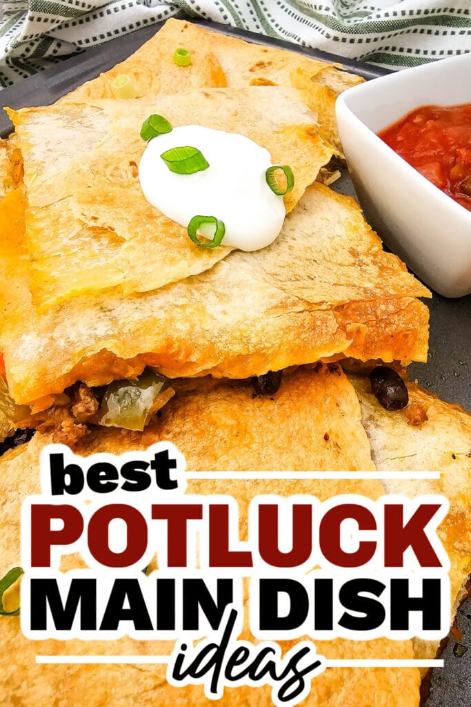 potluck main dish ideas - Sheet Pan Tex Mex Quesadillas copy