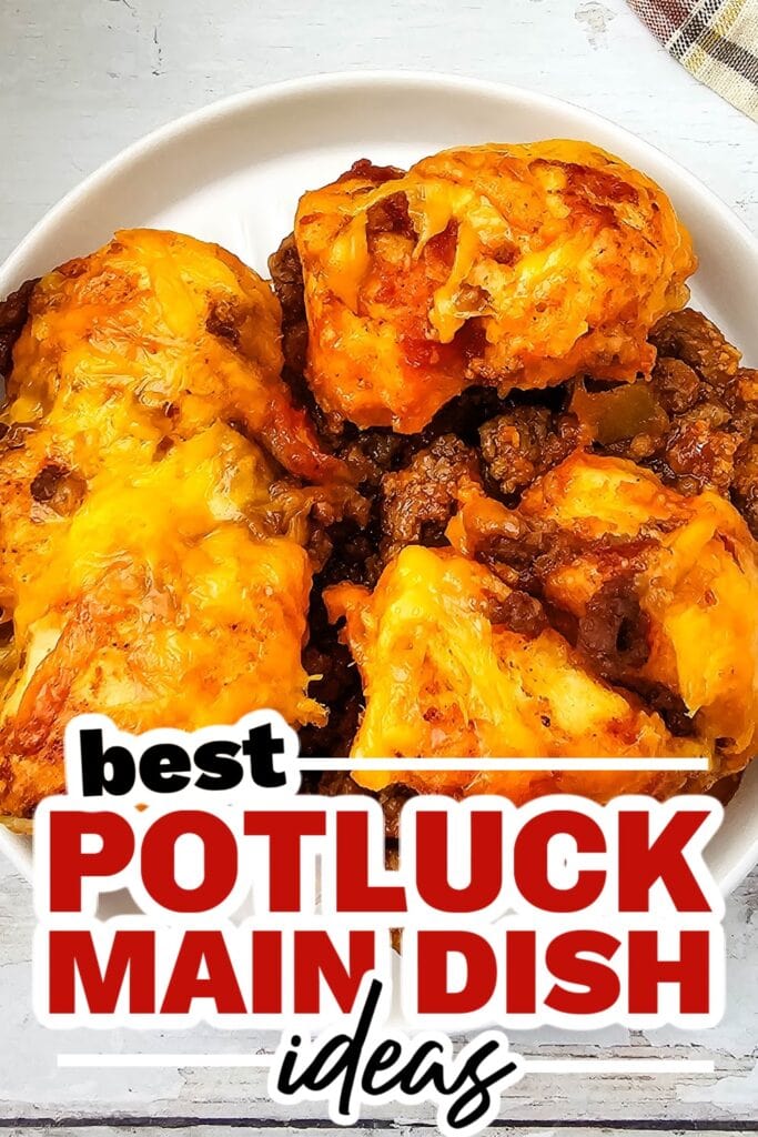 potluck main dish ideas - Sloppy Joe Biscuit Casserole