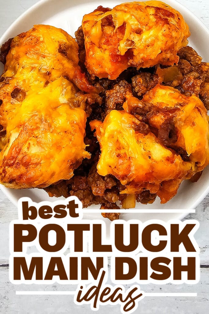 potluck main dish ideas - Sloppy Joe Biscuit Casserole copy