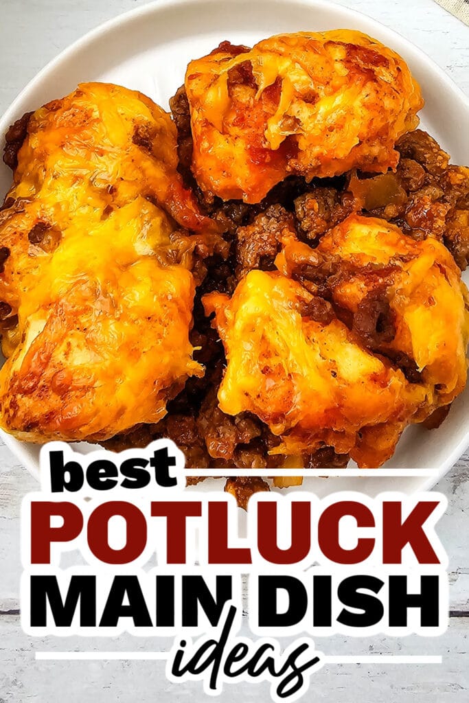 potluck main dish ideas - Sloppy Joe Biscuit Casserole copy