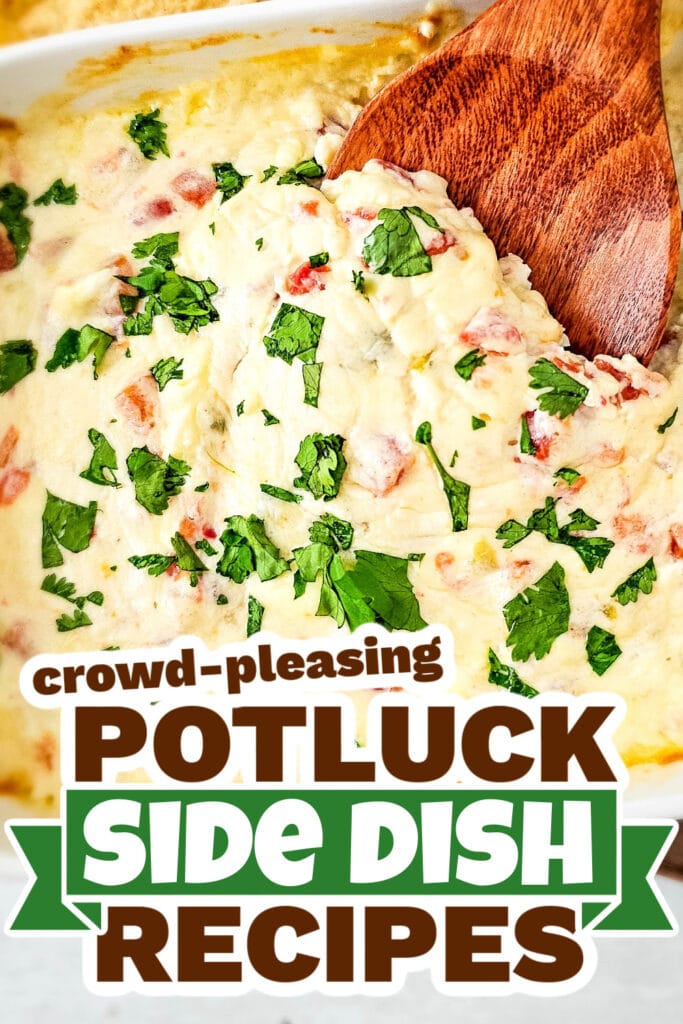 potluck side dish - 4-Ingredient Oven-Baked Queso Dip copy