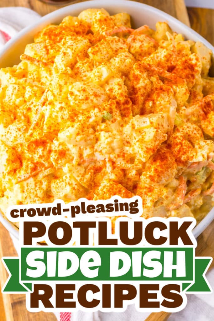 potluck side dish - Amish Potato Salad copy
