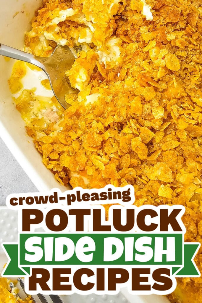 potluck side dish - Golden and Cheesy Party Potatoes copy