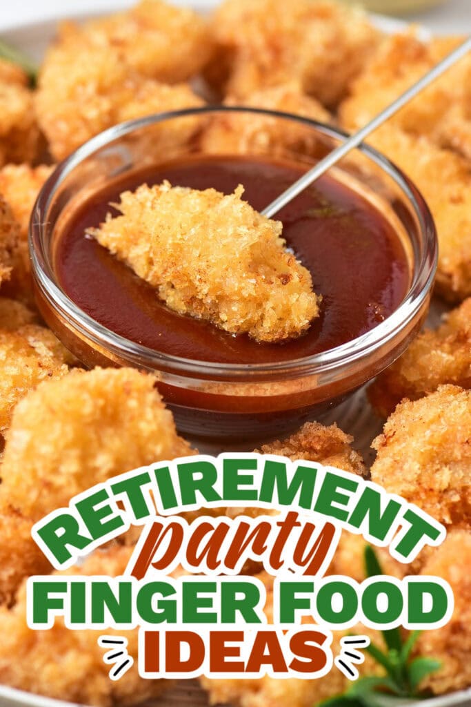 retirement party finger food ideas -Crispy Popcorn Chicken Bites copy