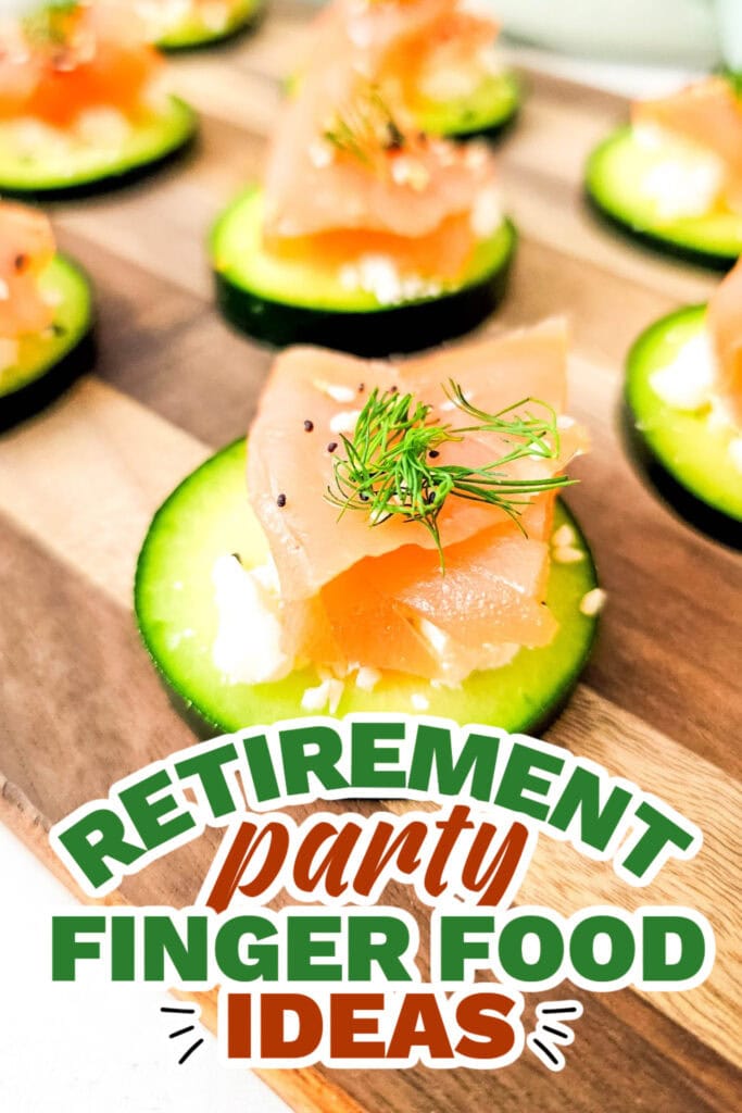 retirement party finger food ideas - Salmon Cucumber Bites copy